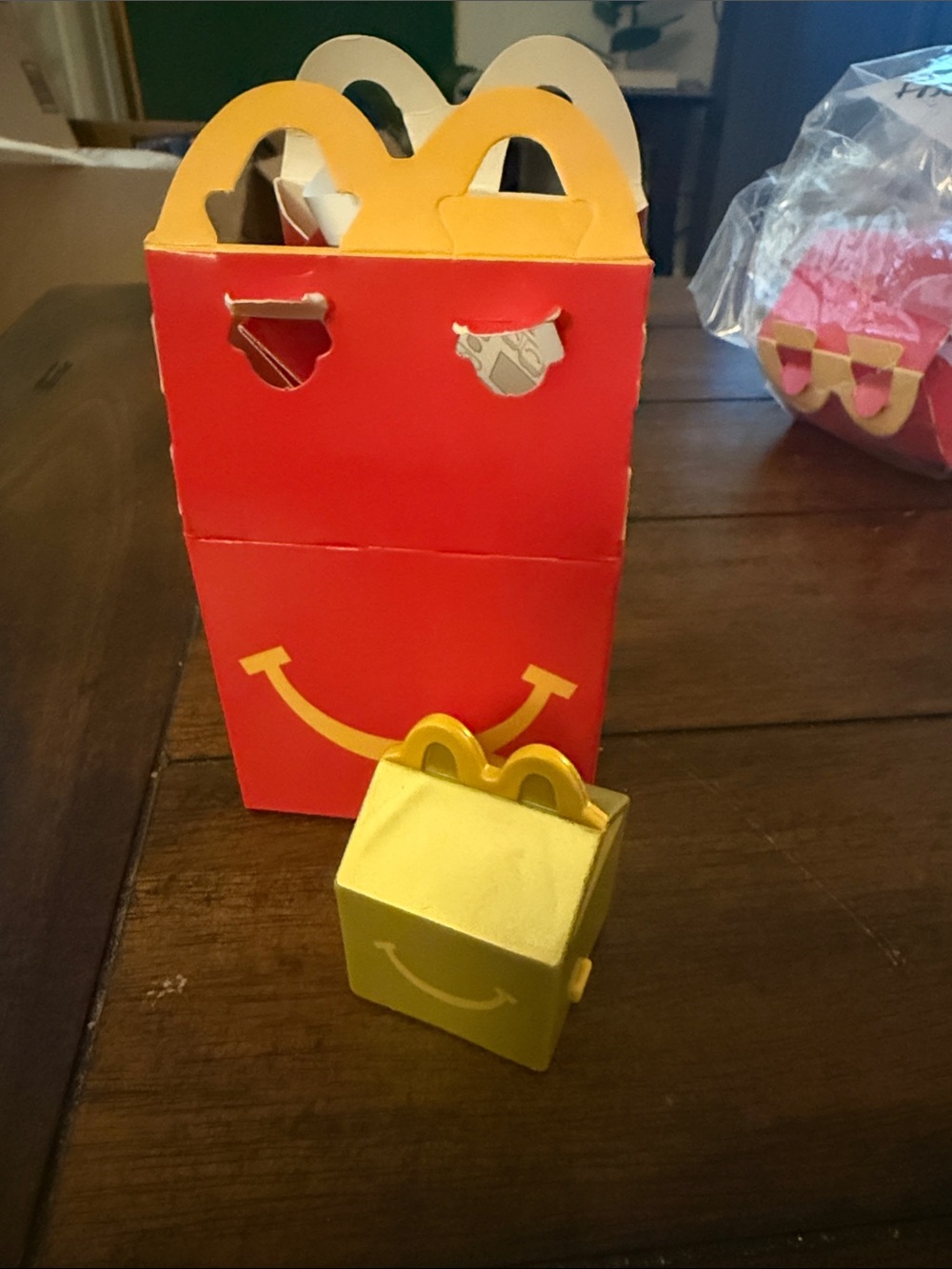 Lil McDonald's gold Happy Meal Box